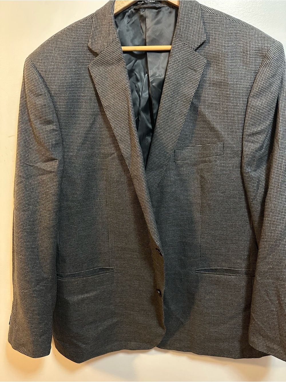 Chaps Gray Houndstooth Sport Coat